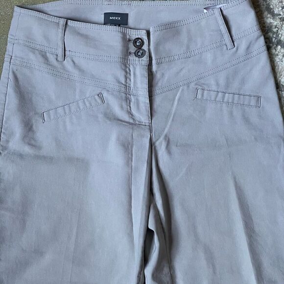 Mexx Cream Colored Wide Leg Khaki/Nylon Pants (Size: 28) - Picture 3 of 15